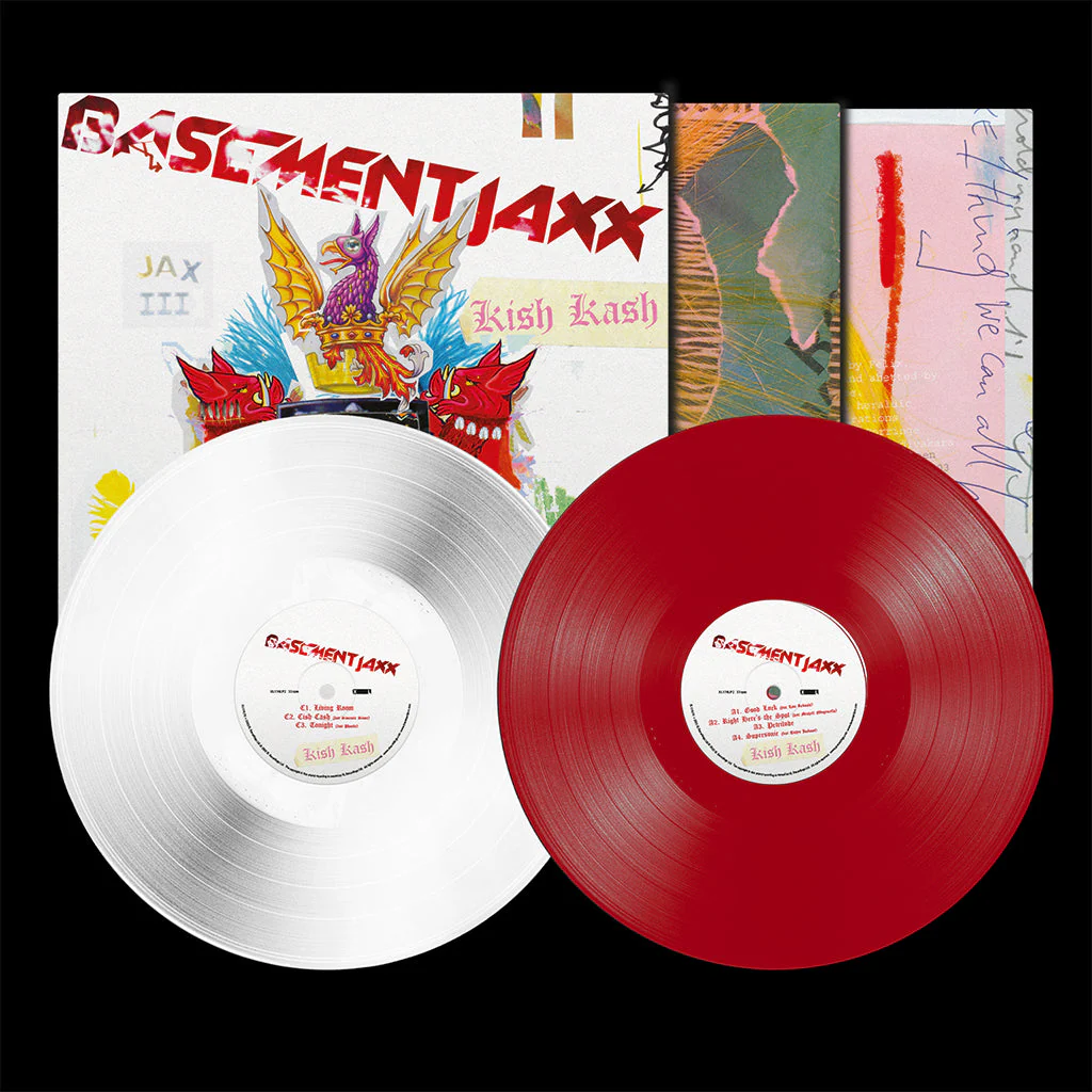 Basement Jaxx – Kish Kash (2xLP, Red White vinyl) - Image 2