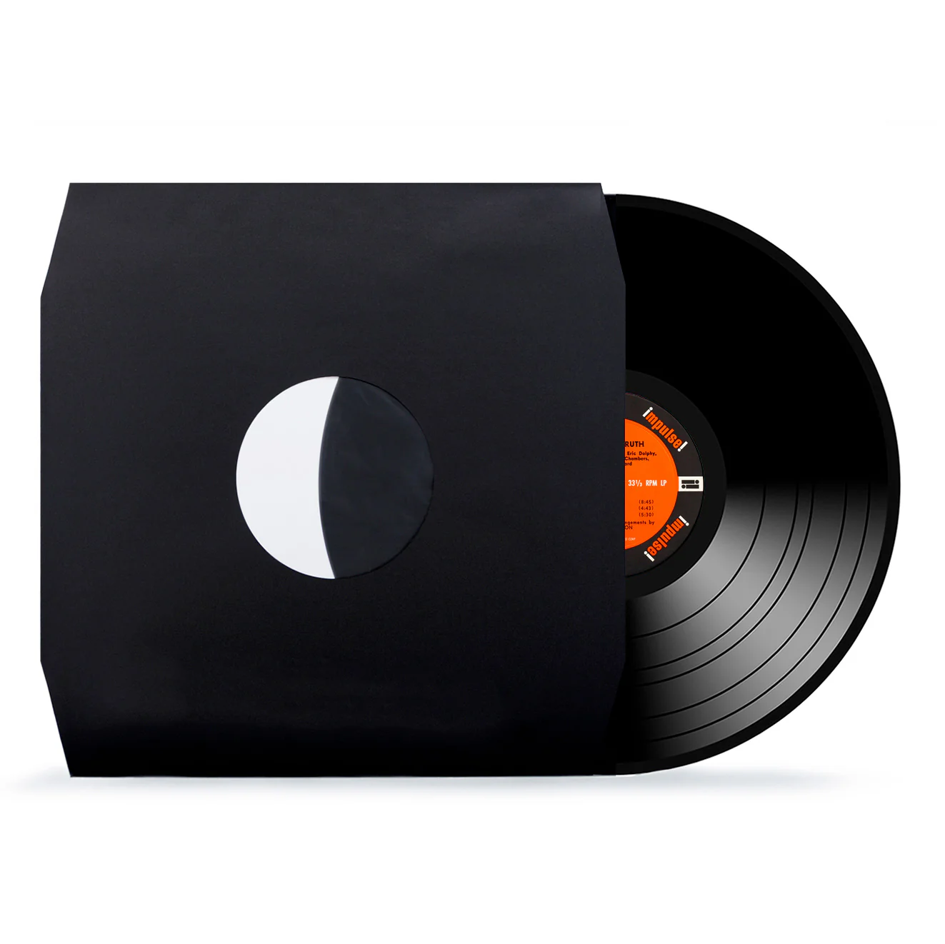 Black Paper & Plastic Poly-Lined Record Inner Sleeves 80 gr - Image 2