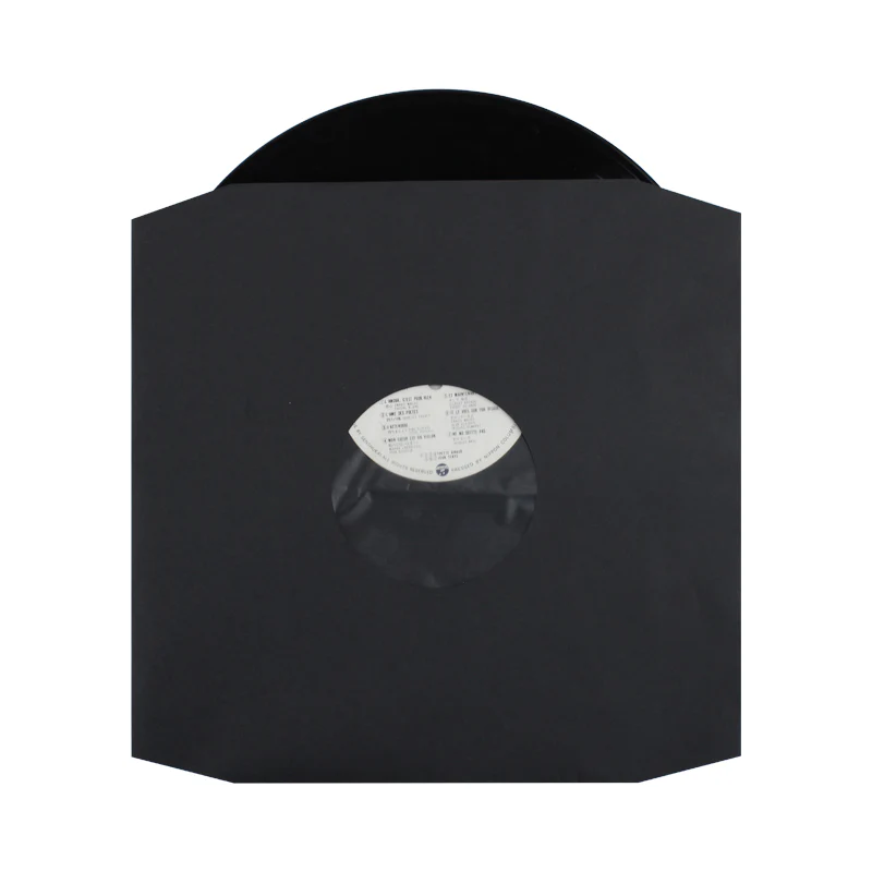 Black Paper & Plastic Poly-Lined Record Inner Sleeves 80 gr - Image 3