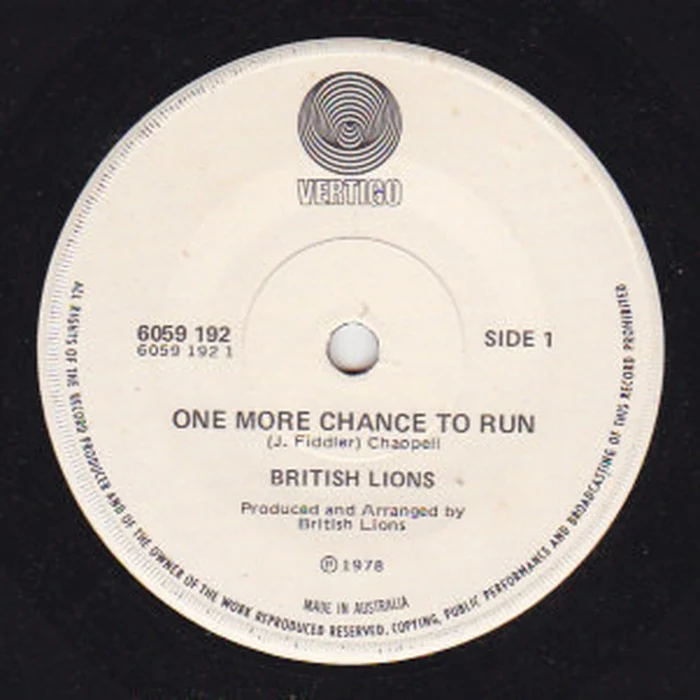 British Lions – One More Chance To Run (E/Generic)