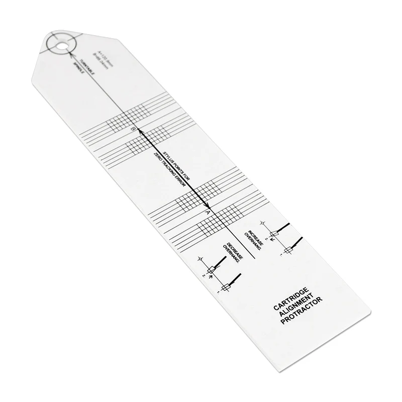 Cartridge Alignment Protractor – Acrylic Turntable Cartridge Setup Tool - Image 2
