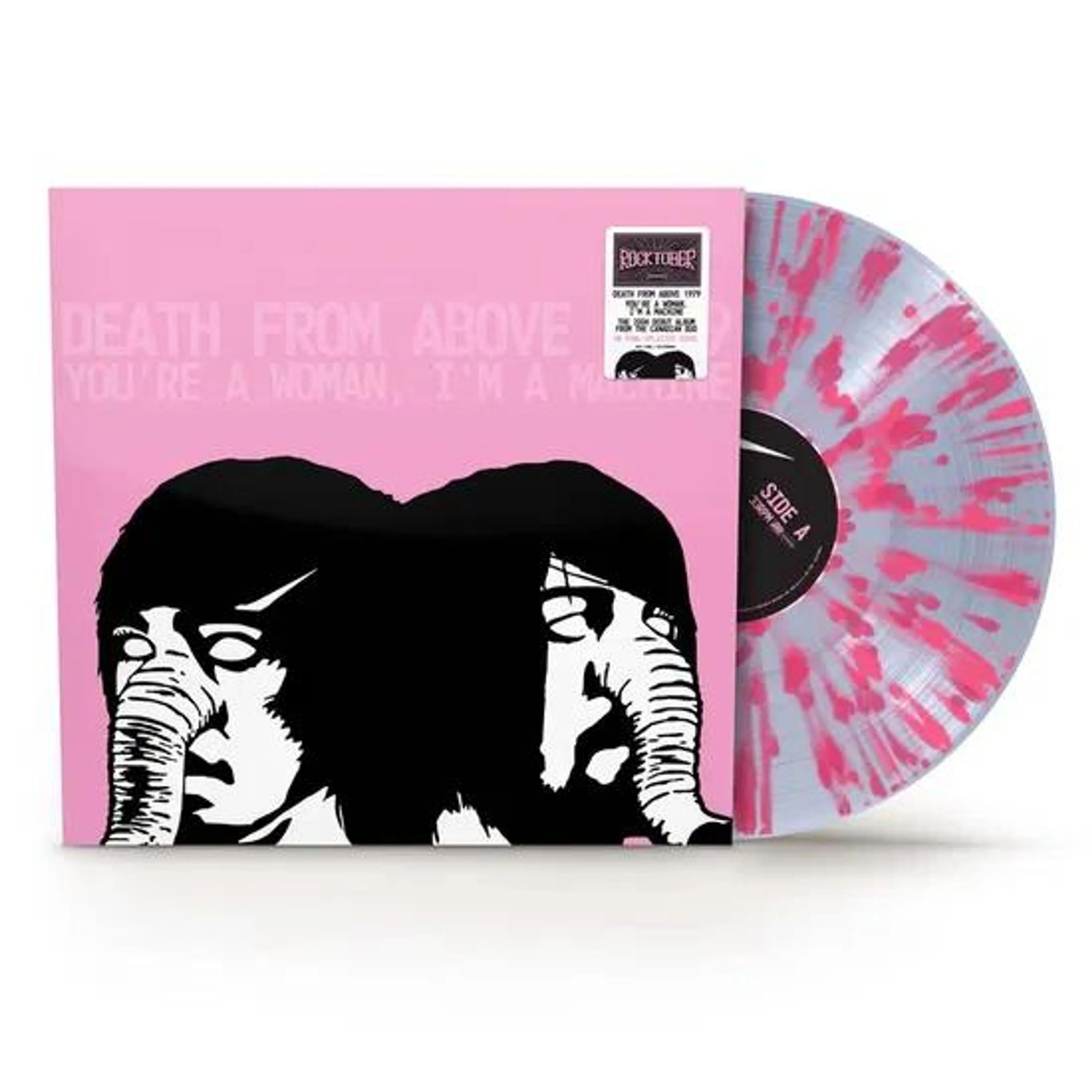 Death From Above 1979 – You're A Woman, I'm A Machine (Clear Pink Splatter vinyl) - Image 2