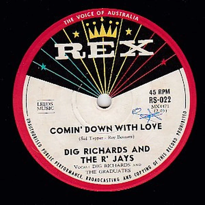 Dig Richards And The R' Jays – Comin' Down With Love (G+/Generic)