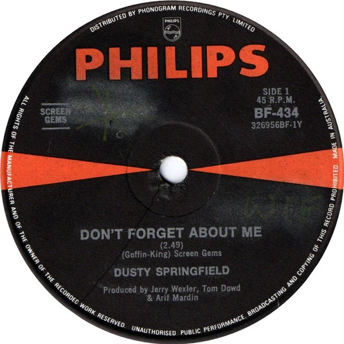 Dusty Springfield – Don't Forget About Me (VG+/Generic)