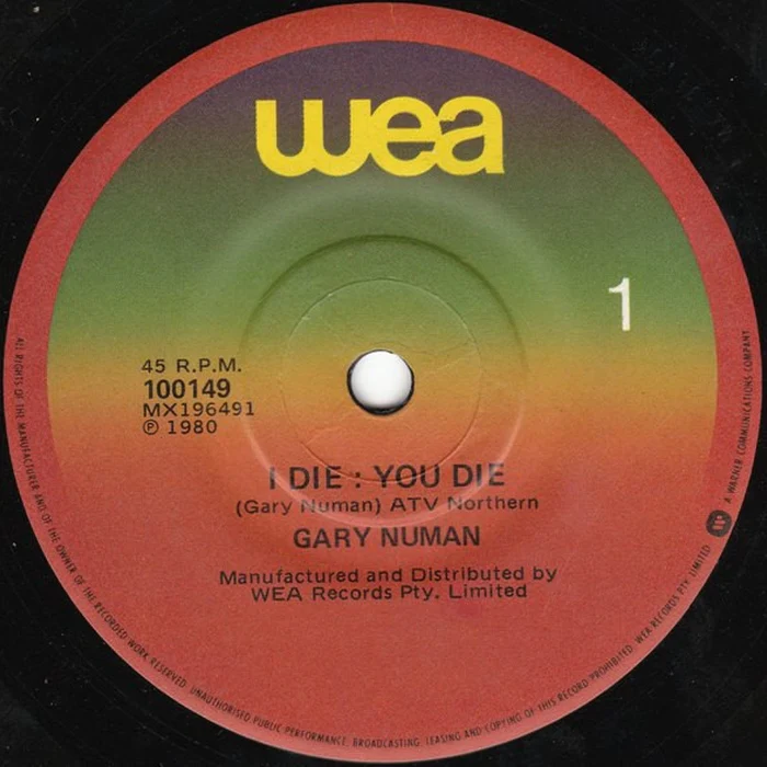 Gary Numan – I Die : You Die (VG+/Generic)