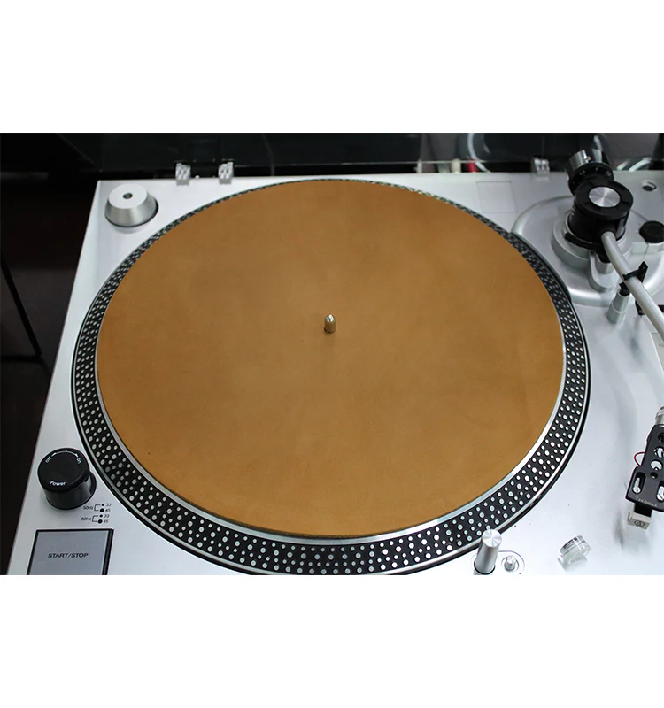 Genuine Leather LP Slip Mat - Brown - Image 2