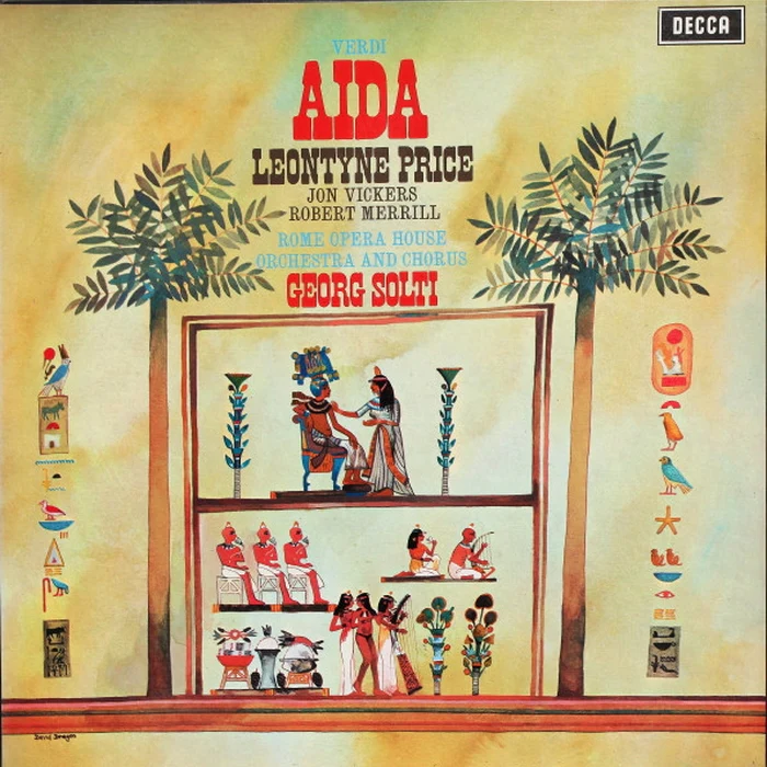 Giuseppe Verdi, Leontyne Price, Jon Vickers, Robert Merrill, Orchestra Del Teatro Dell'Opera Di Roma, Coro Del Teatro Dell'Opera Di Roma, Georg Solti – Aida (3xLP) (VG+/VG)