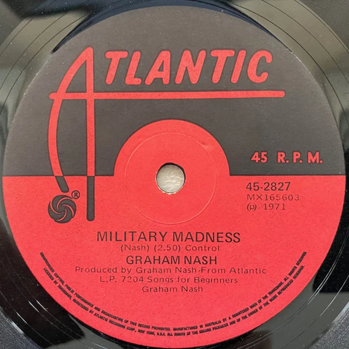 Graham Nash – Military Madness (VG+/Generic)