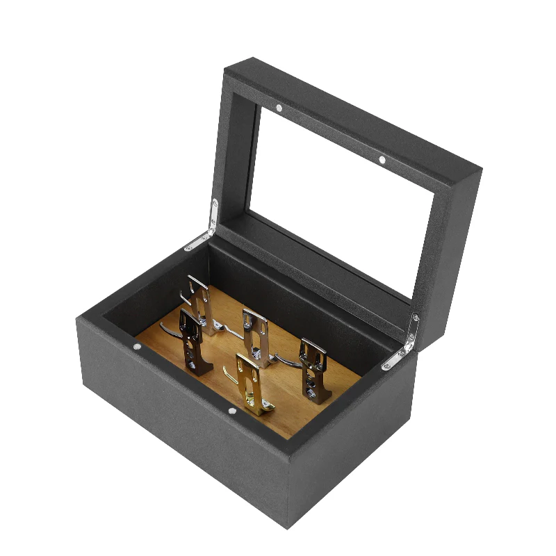 Headshell Storage Box with Glass Lid – Holds 5 Cartridges / Headshells - Image 2