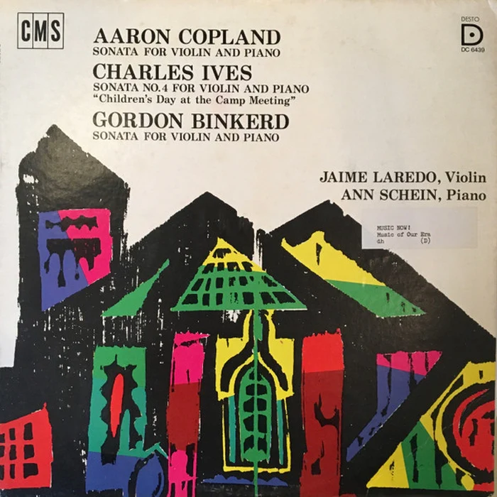 Jaime Laredo, Ann Schein – Copland / Ives / Binkerd (VG+/VG+)