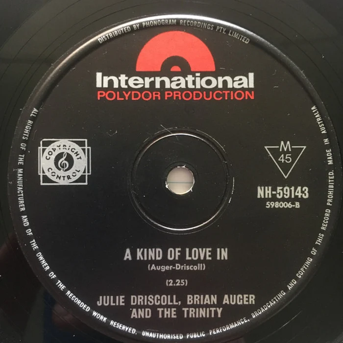 Julie Driscoll, Brian Auger & The Trinity – This Wheel's On Fire (E/Generic)