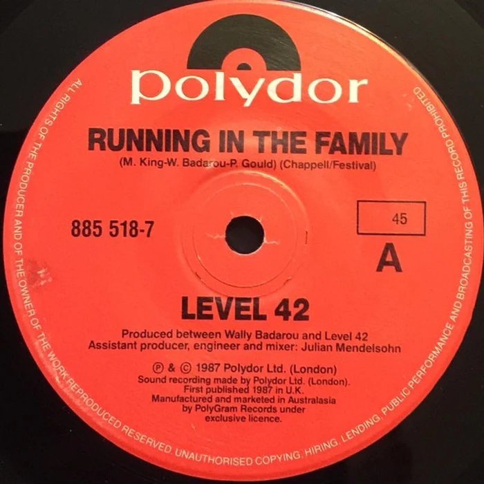 Level 42 – Running In The Family (E/Generic)