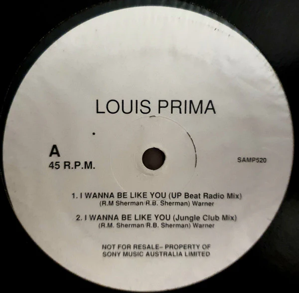 Louis Prima – I Wanna Be Like You (E/Generic)