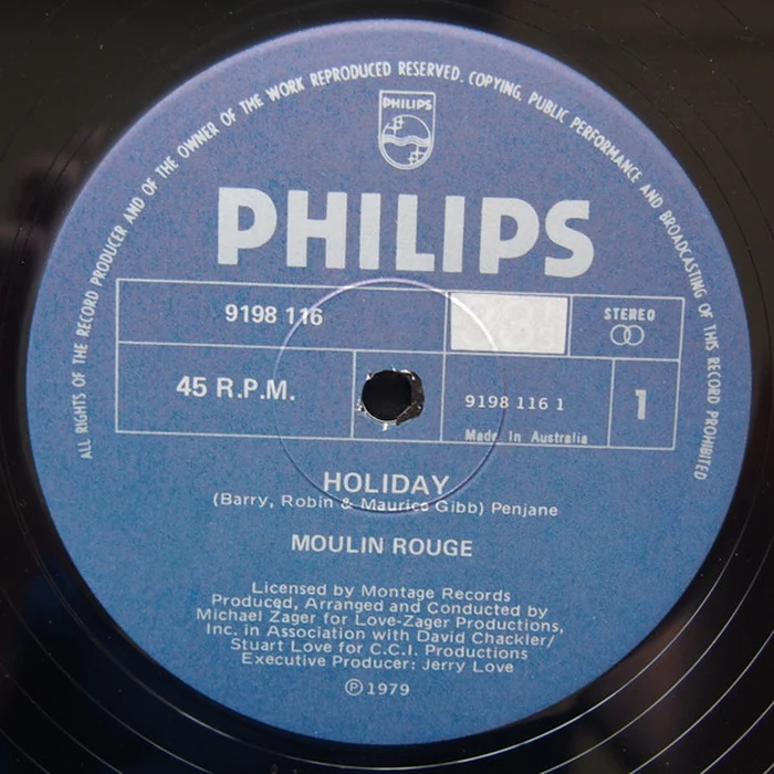 Moulin Rouge – Holiday / Run To Me (VG+/Generic)