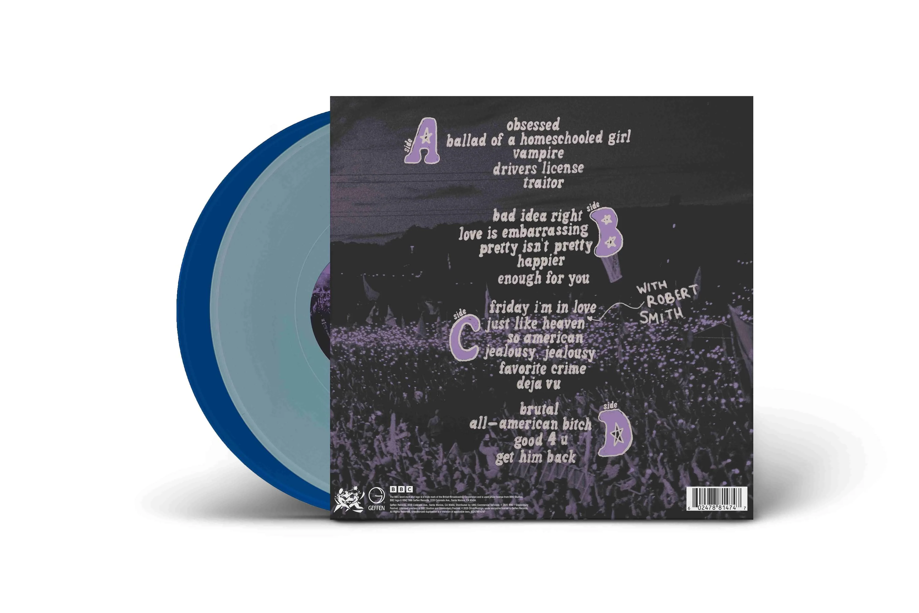 Olivia Rodrigo – Live From Glastonbury (2xLP, A BBC Recording, Light Blue & Cobalt) - Image 3