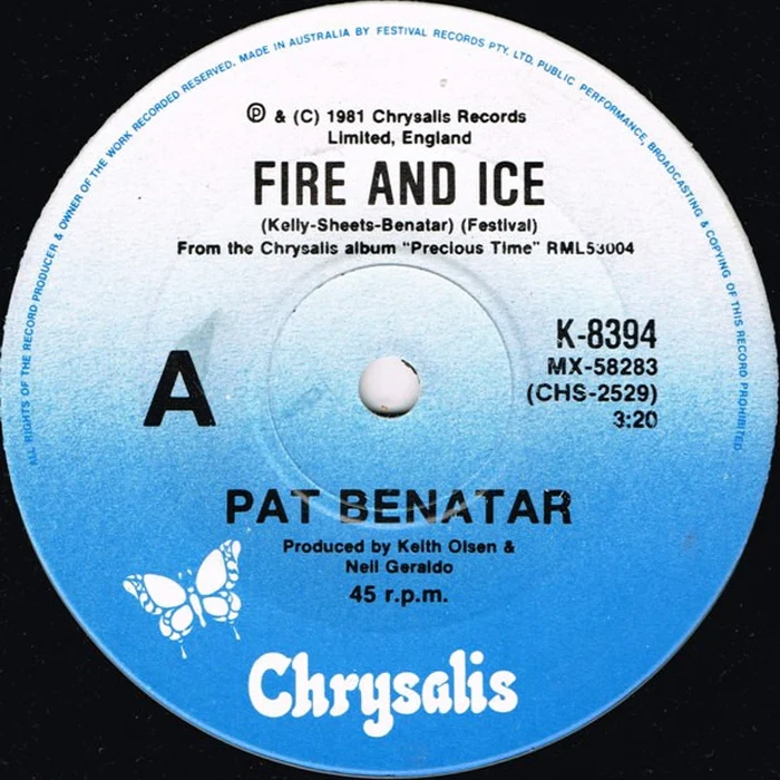 Pat Benatar – Fire And Ice (VG+/Generic)