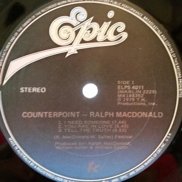 Ralph MacDonald – Counterpoint (VG+/VG+)