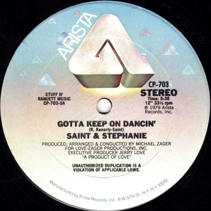 Roger St. Kenerly, Stephanie Spruill – Gotta Keep On Dancin' (VG+/Generic)