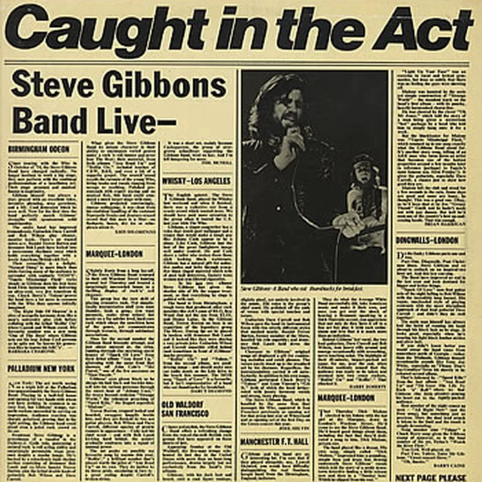 Steve Gibbons Band – Caught In The Act (VG+/VG+)