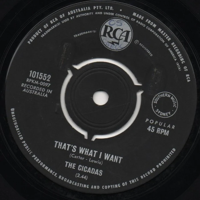 The Cicadas – That's What I Want (VG/Generic)