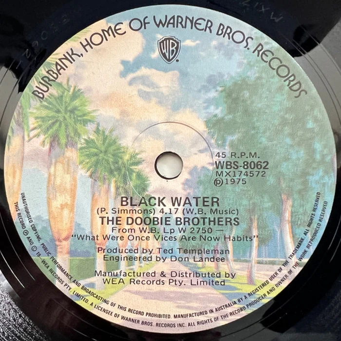 The Doobie Brothers – Black Water (VG+/Generic)