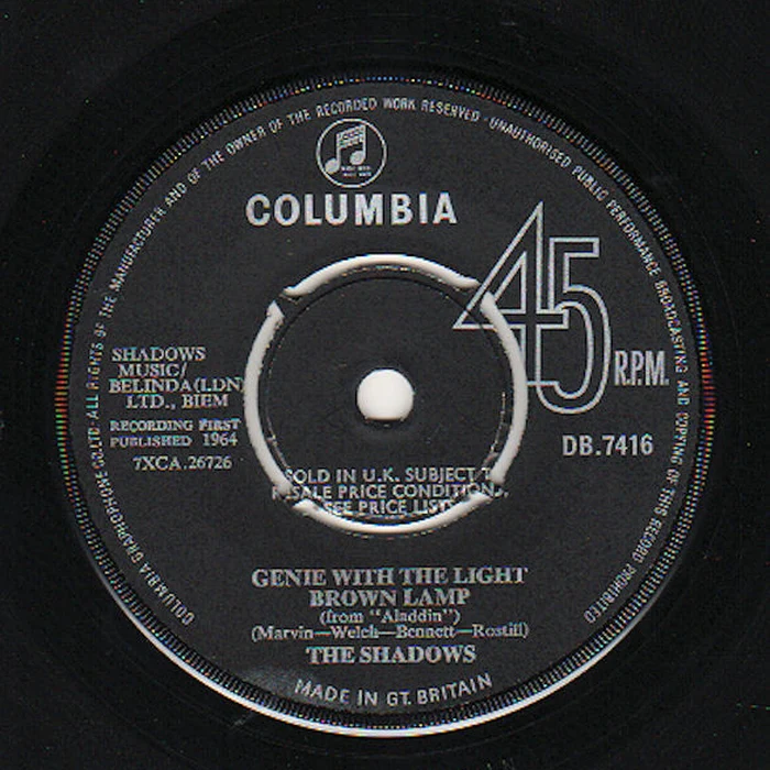 The Shadows – Genie With The Light Brown Lamp (VG+/Generic)