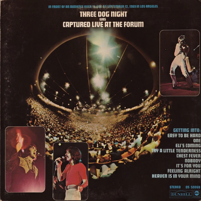 Three Dog Night – Captured Live At The Forum (VG+/VG+)