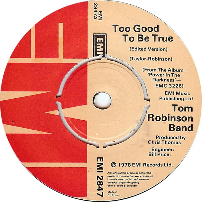 Tom Robinson Band – Too Good To Be True (VG+/Generic)