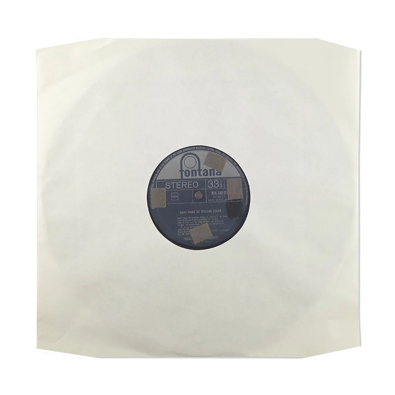White Paper & Plastic Poly-Lined Cut Corner Record Inner Sleeves 90 gr - Image 2