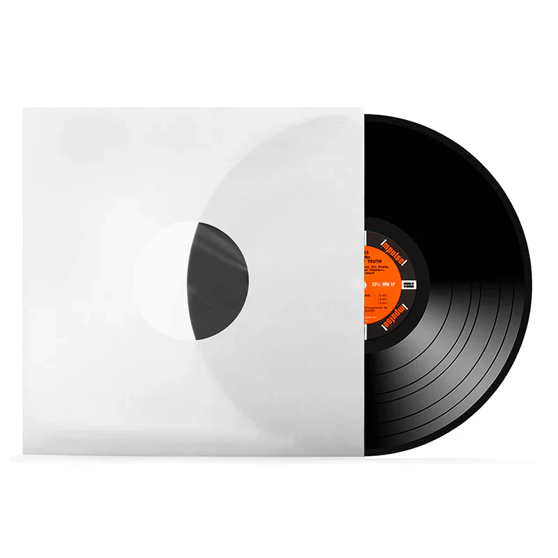White Paper & Plastic Poly-Lined Square Record Inner Sleeves 90 gr - Image 2